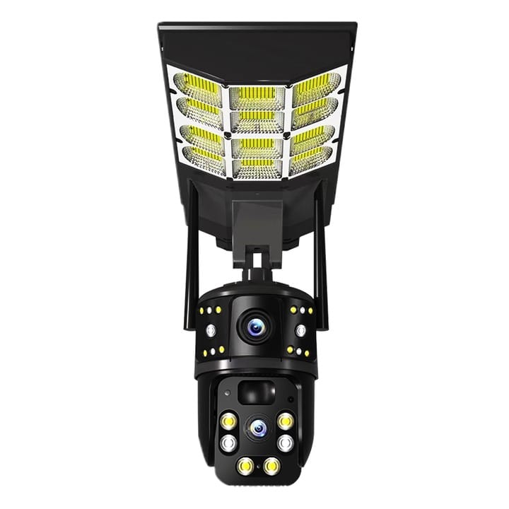 AI solar charging 4g cemera dual audio with lights