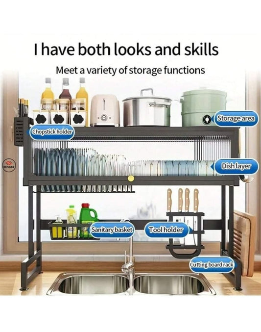 Kitchen Sink Shelf With Cabinet Door